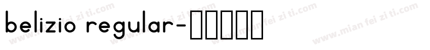 belizio regular字体转换